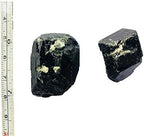 2 PCS Bulk Rough Black Tourmaline Crystals Large Raw Natural Stones Reiki Crystal Healing Wholesale Lot (2-3cm)