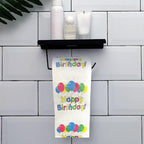 Happy Birthday Toilet Paper Decorations - 3-Ply Funny Gift Roll with 'Happy Birthday' Print & Balloons - Novelty Gag Gift for Party Supplies
