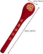 FRCOLOR Meridian Sha Board 18.9 Inch Handheld Massage Pat Stick for Body Tapping Therapy Muscle Relaxation Blood Circulation and Fatigue Relief