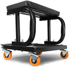 Wen 73011T 250 lb. Capacity Rolling Mechanic Seat with Onboard Storage