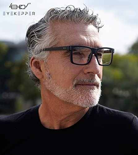 Eyekepper 5-pack Oversized Reading Sunglasses Square Large Frame Sunshine Readers for Men and Women - Grey Lens +1.25