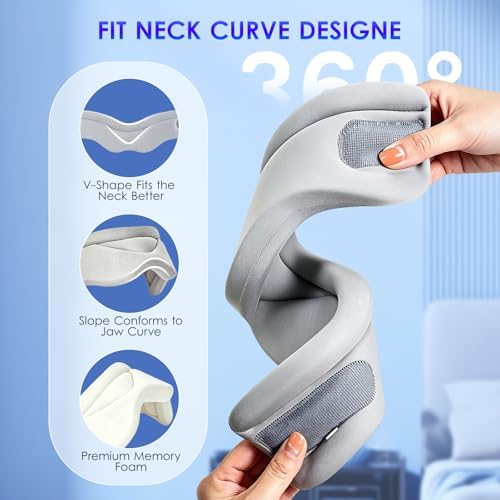 babaka Neck Brace for Neck Pain and Support, Soft Neck Brace Cervical Collar for Women & Men, Neck Support with Support Pad for Sleeping, Relieves Pain and Spine Pressure (L(15.3"-18.9"))