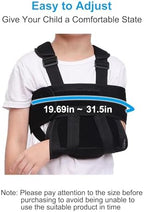 Kids Arm Sling, Medical, Breathable, Soft & Comfort, Adjustable, Children Pediatric Rotator Cuff, Elbow Support for Broken, Fractured Arm & Shoulder Injury, Immobilizer Band