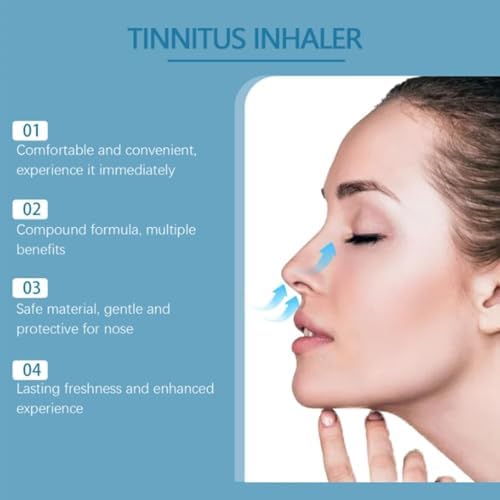 Tinnitus Inhaler, Relief for Ringing Ears, Tinnitus Relief for Ringing Ears, Instant Tinnitus Relief Nasal Inhaler (2pcs)