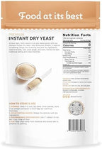 Quay Naturals Instant Dry Yeast 8 oz | Fast-Acting, No Proofing Needed | Ideal for Bread, Pizza, Bagels & Pastries | Gluten-Free, Non-GMO, Vegan Baking Essential