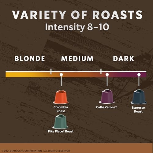 Starbucks by Nespresso Original Line, Intense Variety Pack, 50-count Espresso Pods