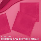 Creative Converting Touch of Color 2-Ply 50 Count Paper Lunch Napkins, Hot Magenta