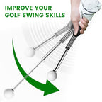 Retractable Golf Swing Training Aid,Rhythm Click Sound Warm Up Golf Swing Trainer,Golf Grip Trainer Attachment -Strength & Tempo Training for Chipping Hitting,Golf Accessories for Men