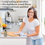 Refined Walnut Oil for Wooden Kitchen Items and More-Premium Wood Finish, Conditioner & Sealer, Food Safe, Long-Lasting, Protects and Seals. Light Color - USA Made (9 fl.oz)