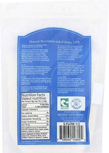 Celtic Sea Salt Bag, Flower of The Ocean, 8 Ounce