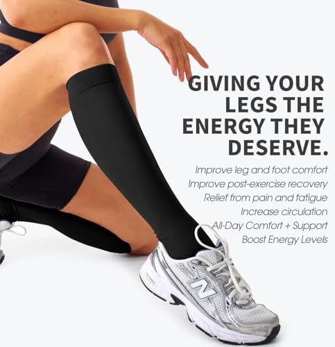 4 Pairs Compression Socks for Women and Men-Circulation Best Support Socks for Running,Athletic,Cycling