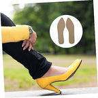 Vaguelly 2pairs Detachable High Heel Insoles Cowhide Heel Cushion Pads for Women Random Color
