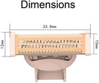 2 Pack Replacement Body Razor head Compatible with Finish Touch Flawless Nu Razor Replacement Blades incude a clean brush,Rose Gold