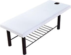 Massage Table Cover Sheet, Elastic All-Round Wrap Massage Bed Cover with Face Hole for Beauty Salon Spa