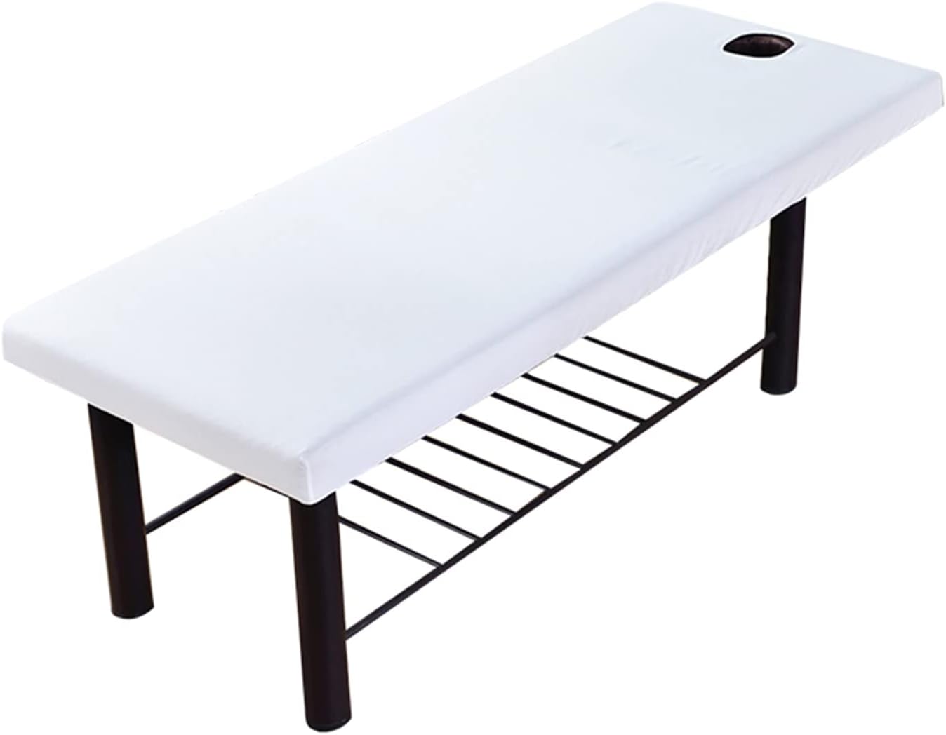 Massage Table Cover Sheet, Elastic All-Round Wrap Massage Bed Cover with Face Hole for Beauty Salon Spa