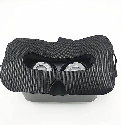 100 Pack Disposable VR Mask Sanitary VR Eye Covers VR Mask for VR Face Mask,Virtual Reality Face Mask Compatible with HTC Vive Pro/PS VR/Gear VR/Oculus Rift Go e altre cuffie Most vr Headset (Black)