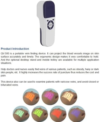 Vein Finder, Portable Infrared Vein Finder Viewer, Transilluminator Vein Scanner Display Lights, Handheld Vein Locator Detector for Doctor Nurse,Elderly And Children