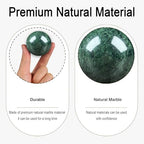 Hand Therapy Balls for Stress Relief,Baoding Balls for Women & Men,Marble Chinese Massage Ball Set for Hand Exercise,Arthritis,Brain Stress Relief,2 Pack with Storage Bag (1.57inch Dark Green)