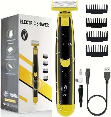 Generic Full Body Men's Electric Shaver - Wet and Dry Double Shave for Face and Body - Ergonomic Design