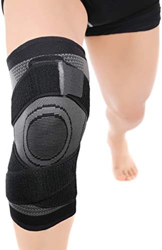 Knee Sleeve, Knee Pads Compression Fit Support -for Joint Pain and Arthritis Relief, Improved Circulation Compression - Wear Anywhere - Single (Black-M)