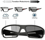 willochra Mens Reading Glasses Transition Sunglasses Photochromic full lens Reader for cycling Sports Square Eyewear frame