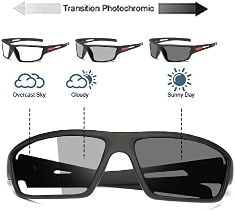 willochra Mens Reading Glasses Transition Sunglasses Photochromic full lens Reader for cycling Sports Square Eyewear frame