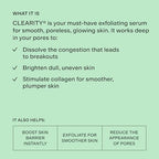 CLEARSTEM - CLEARITY The Blackhead Dissolver Mandelic Acid Serum - Vitamin C, Turmeric, Collagen Boost - All Skin Types - Facial Skin Care Products - Gluten Free, Cruelty Free - 1.35 Fl Oz / 40ml