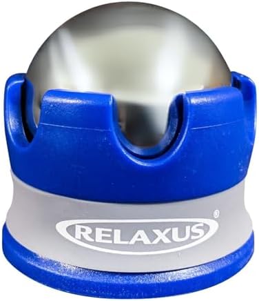 Harmony ICE - HOT ROLLER Massage Roller Ball - Insulating Gel Maintains Cold or HEAT Temperature - Food Grade Stainless Steel, Deep Targeted Massage Relieves Stress, Muscle Aches & Pains (COLORS VARY)