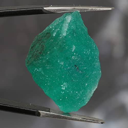 REAL-GEMS EGL Certified Natural Green Emerald 26 Ct. Raw Rough Loose Gemstone AXF-744