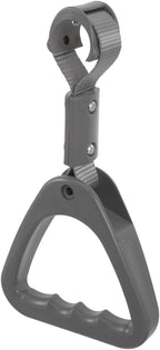 KOMBIUDA Grey Triangle Handle Ring for Car and Bus Grab Handles Easy Install Support Grip for Vehicle Safety and Subway Use