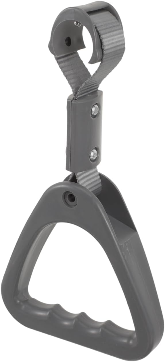 KOMBIUDA Grey Triangle Handle Ring for Car and Bus Grab Handles Easy Install Support Grip for Vehicle Safety and Subway Use