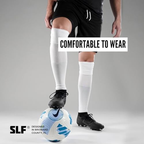 SLEEFS Pre Cut Soccer Socks [1 Pair] - Calf Compression Leg Sleeves for Adult & Large Boys/Large Youth