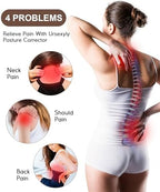 URSEXYLY Back Brace Posture Corrector for Women Adjustable Shoulder Straightener Full Back Support Upper and Lower Back Pain Relief,Spine Back Straightener Posture Corrector (Black, Small)