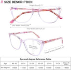 AQWANO Stylish Cat Eye Computer Reading Glasses Women Oversized Designer Blue Light Block Eyeglasses Readers Anti UV400 Eyestrain,Pink 2.0