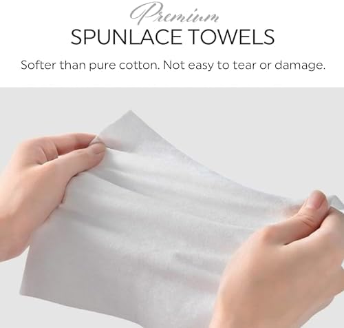 MED PRIDE Premium Spunlace Towels, 90 Count, 12" x 13", Ultra Soft & Durable, Disposable Multipurpose Wipes, Lint-Free, Latex-Free, Stretchy & Absorbent