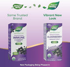 Nature's Way Sambucus Traditional Immune Elderberry Syrup for Ages 7+, Traditional Immune & Antioxidant Support*, Organic Black Elderberry Extract, USDA Certified Organic, 4 Fl Oz (Packaging May Vary)