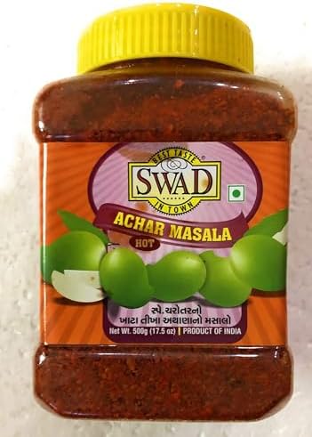 Swad Achar (Pickle) Masala HOT (Special Charotar) - 500 Grams
