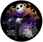 JACK Nightmare Before Christmas ROUND Edible Icing Image Cake topper Birthday Decoration sugar sheet Skellington sally halloween party