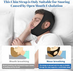 Anti Snore Chin Strap, Chin Strap for Sleeping - Simple and Effective Stop Anti Snoring Devices, Comfortable & Adjustable Snoring Solution, Suitable for Men and Women