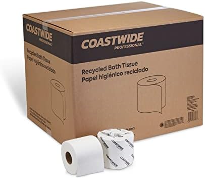 Professional Recycled Toilet Paper, 2-ply, White, 550 Sheets/Roll, 80 Rolls/Carton