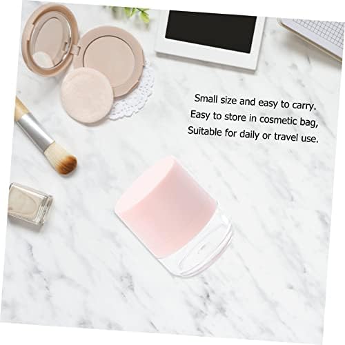 Beavorty 2pcs Portable Loose Powder Storage Case Travel Makeup Powder Box and Airtight Design and Blusher for Daily Makeup Use