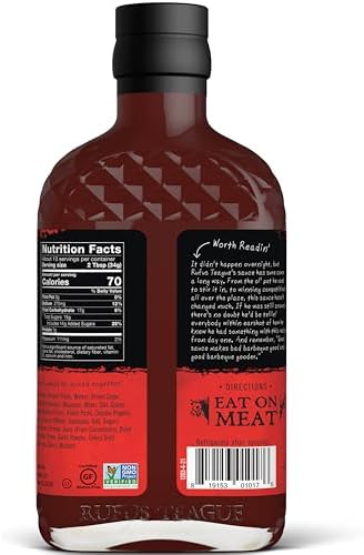 Rufus Teague Blazin' Hot BBQ Sauce, 6 Pack, Premium Barbecue Sauces with Natural Ingredients, Award-Winning Bold Flavor, Gluten-Free, Non-GMO, 15.25 oz