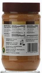Haddar, 100% Pure & Natural Creamy Peanut Butter, 18oz Jar (2 Pack), 100% Peanunts | Just one Ingredient | Unsalted | Non GMO | No Added Sugar or Palm Oil | Certified Kosher