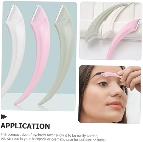FOMIYES 2sets Stainless Steel Face Razors for Women Eyebrow Shaver Facial Hair Removal Tool 6pcs*2