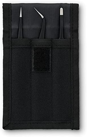 iFixit Precision Tweezers Set - Extra Fine, Angled, Blunt Tips for Electronics, Hobby, Industrial, Professional, Craft