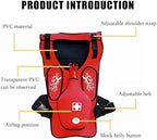 Anti Choking Obstruction Trainer Vest, Professional Heimlich Training Vest, Master First Aid Skills, Real Training, Durable and Wear-Resistant, Adjustable Design aldult-B-Red