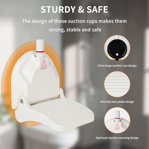 Shower Foot Rest for Shaving Legs, Suitable for RV Bathroom, Easy to Carry While Traveling