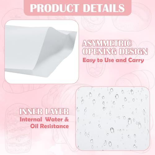 600 Pack Paper Sandwich Bags, 9 x 9 Inch Kraft Wax Paper Bags, White Paper Treat Bag, Breakfast Papers Bag, Greaseproof Snack Bag for Bakery, Cookies, Snacks, Sandwiches