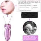 WAYCOM Ladies Facial Hair Remover Electric Women's Beauty Epilator Facial Threading Hair Removal Shaver Face Massager Pull Faces Delicate Device Depilation -Christmas Birthday Present