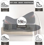 Height Increase Insole, 4-Layer Heel Shoe Lift with Air Cushion Elevator Kits Inserts (ONE Pair) for Men & Women Taller Insoles 1.2" to 3.5” Variable Height